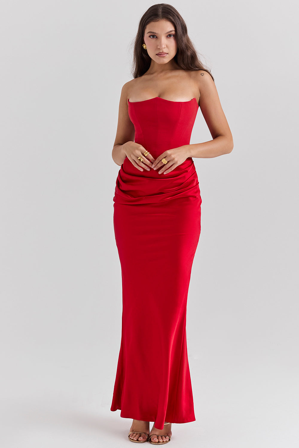 Solea Satin Empress Gown