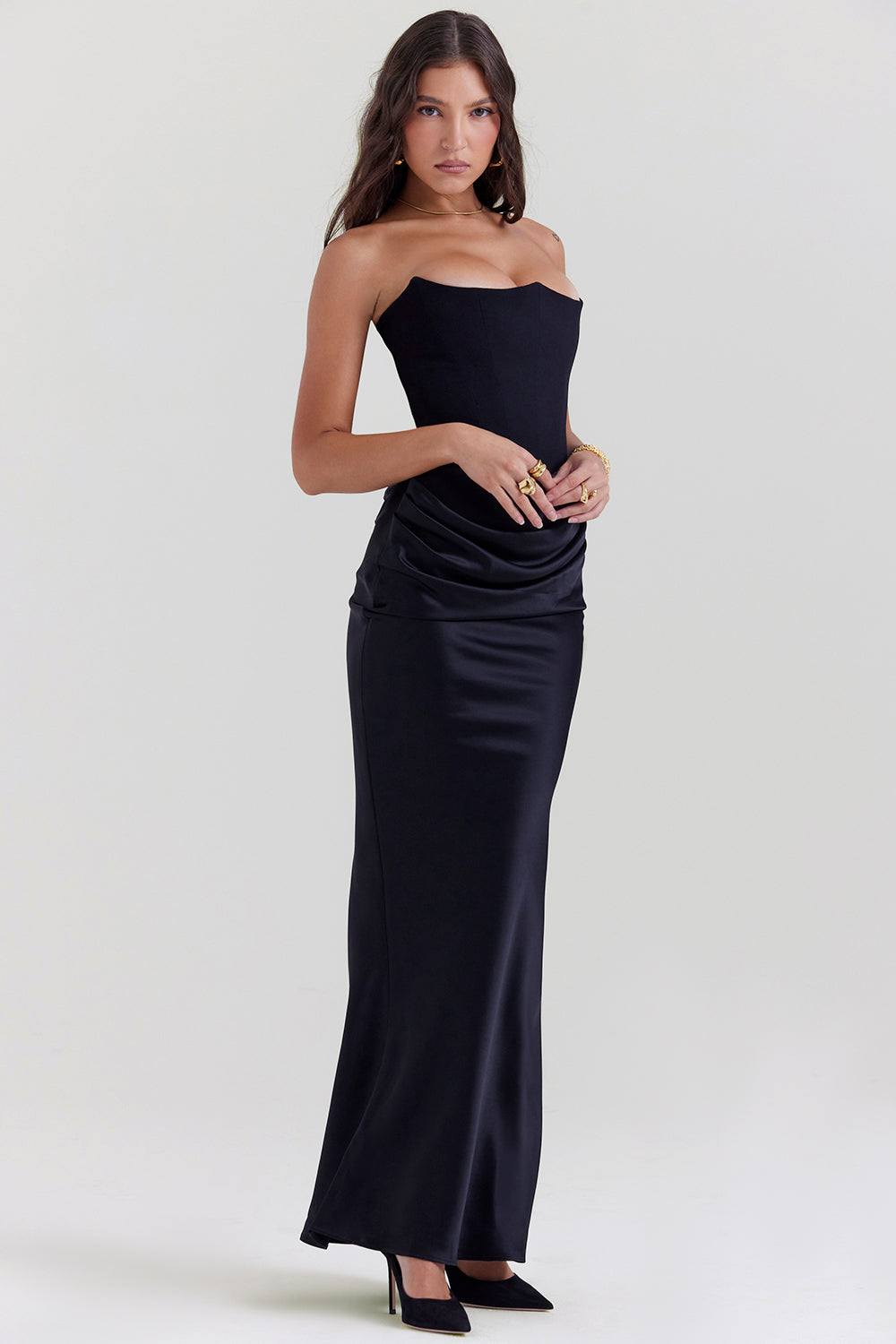 Solea Satin Empress Gown