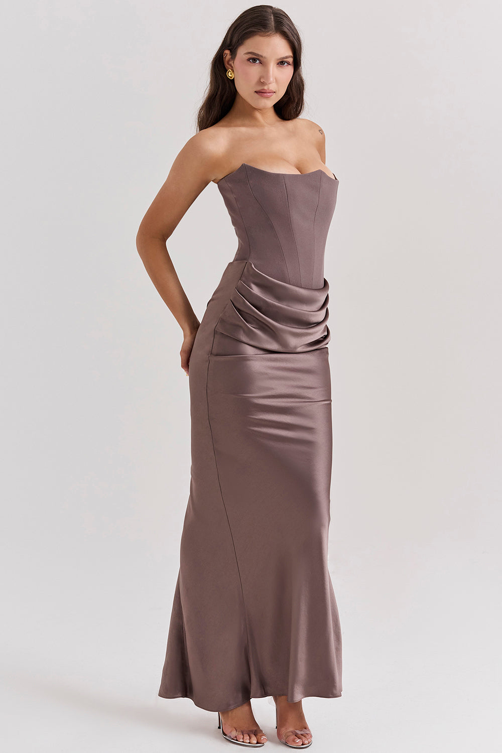 Solea Satin Empress Gown